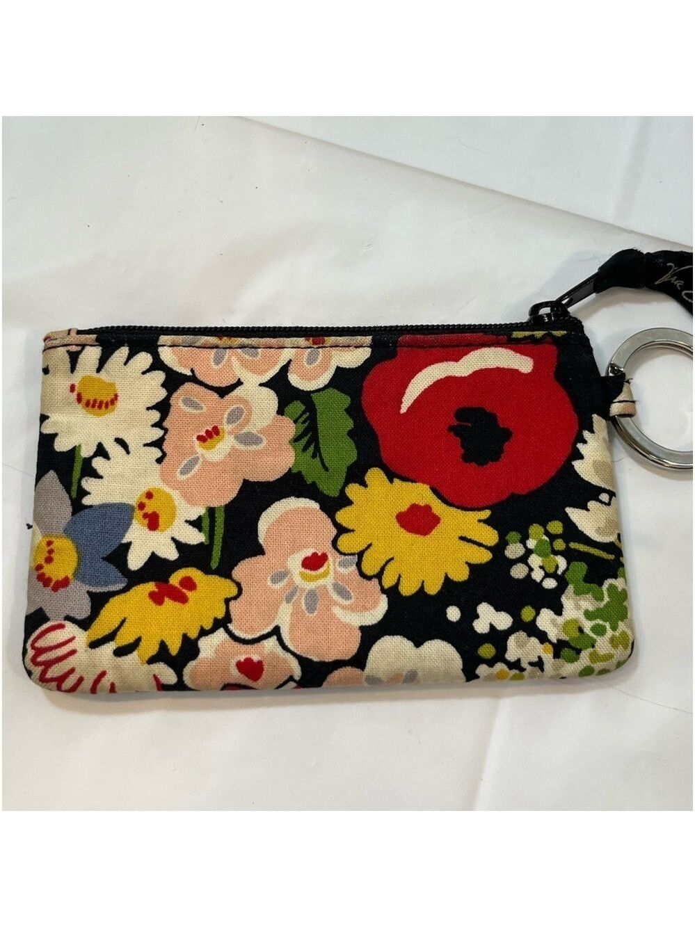 VERA BRADLEY COIN MONEY PURSE WITH KEY CHAIN